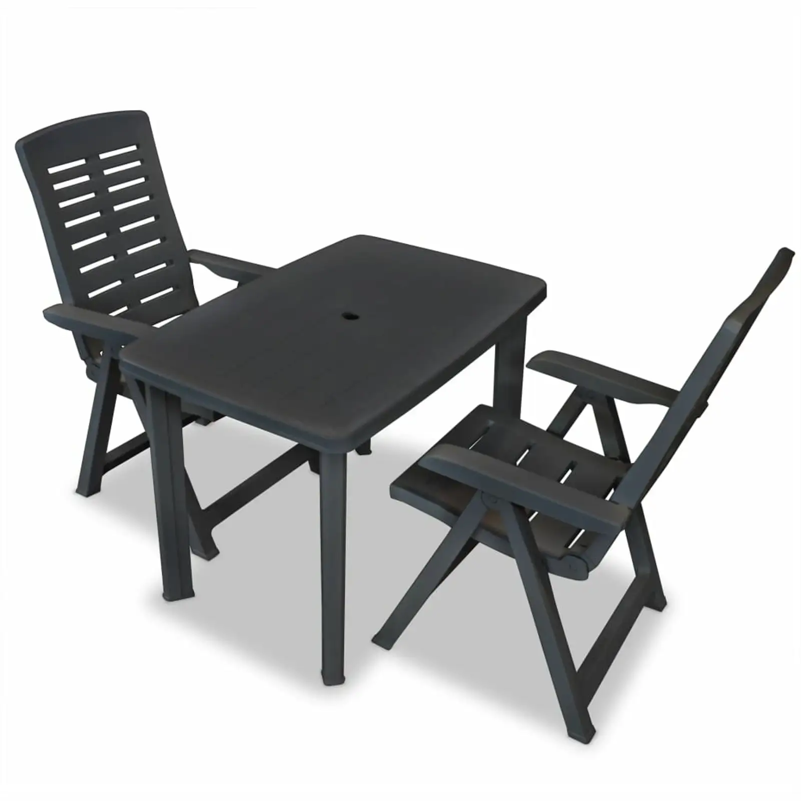 3 Piece Bistro Set Anthracite