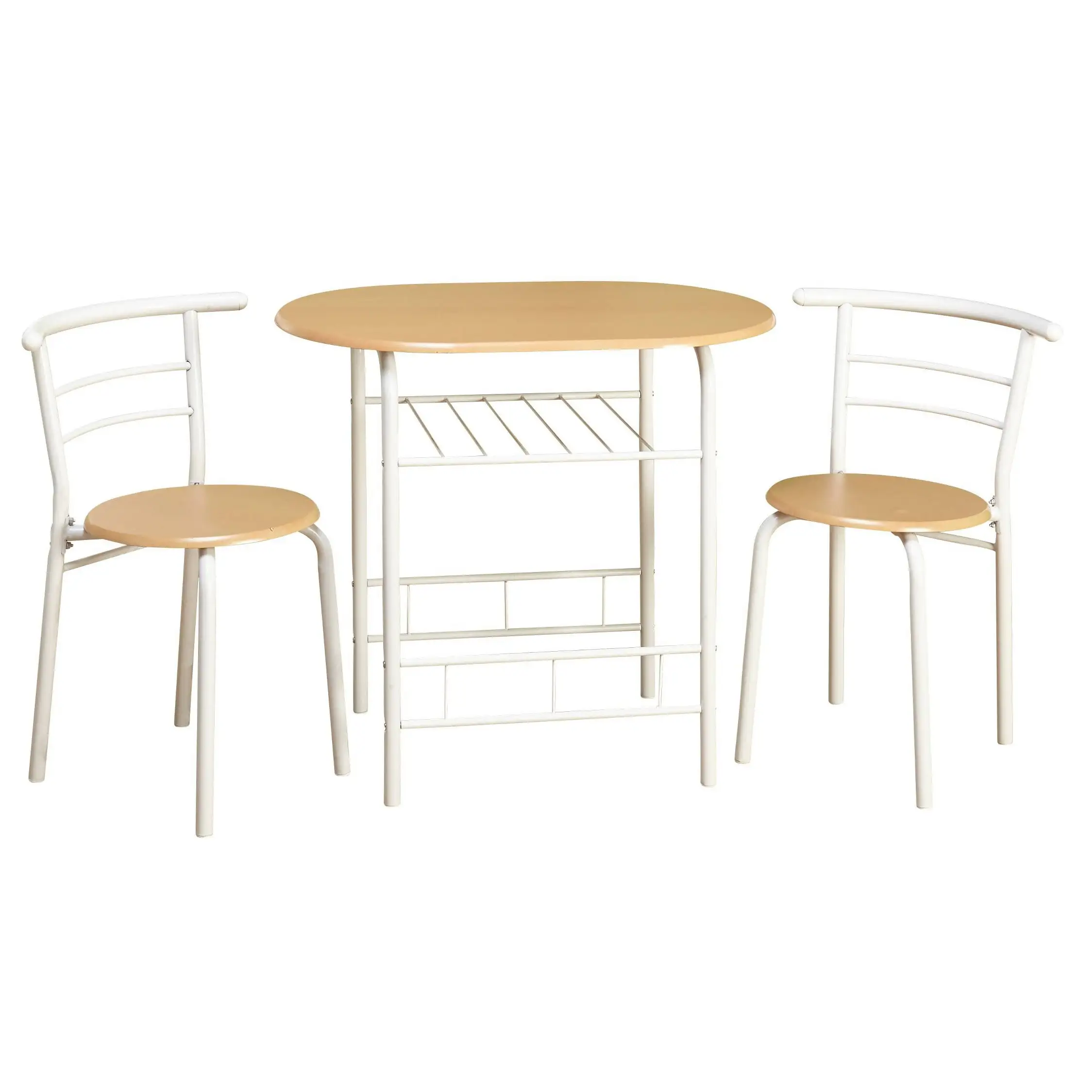 3pc Bistro Dining Sets White/Natural