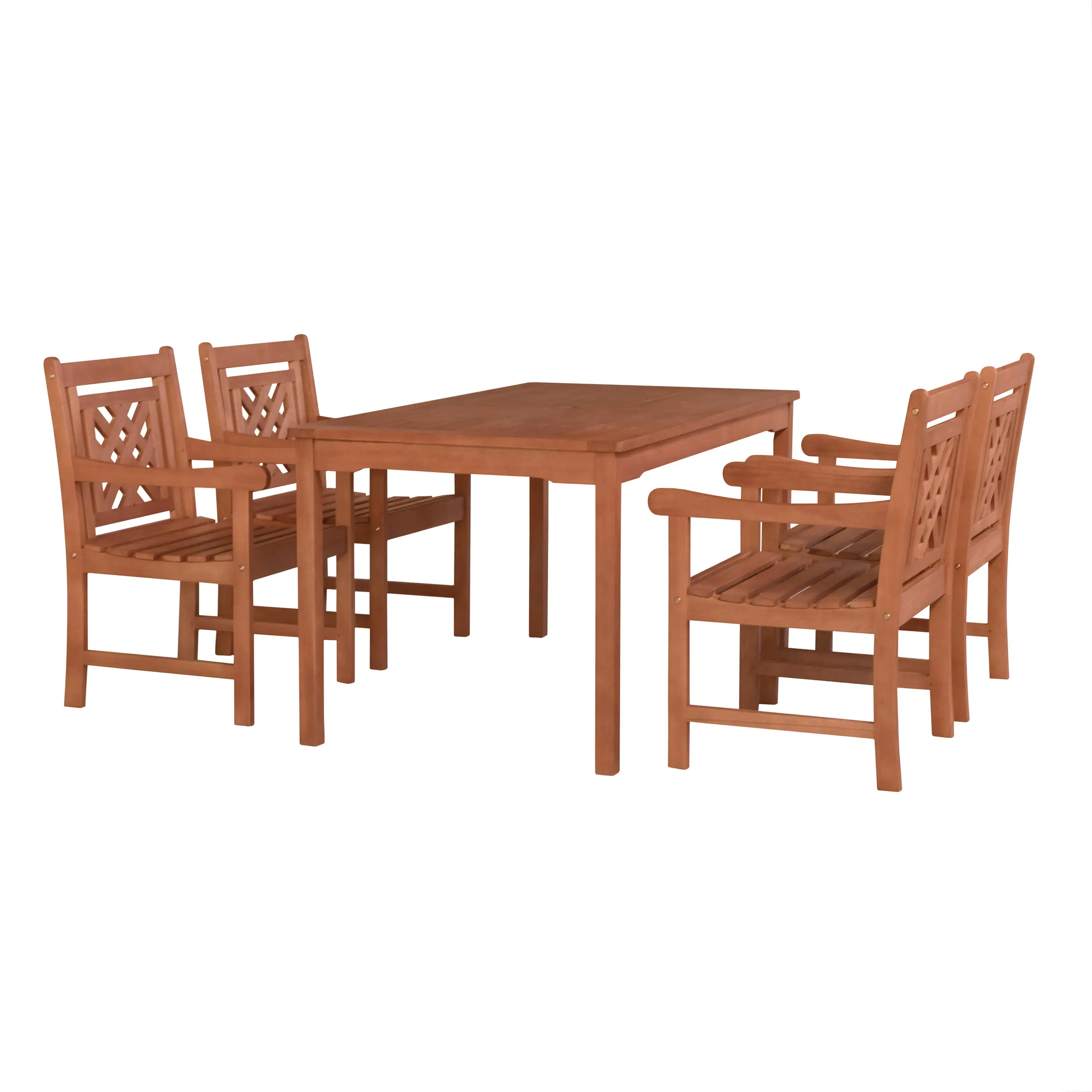 5-Pc Outdoor Patio Dining Set with Classic Table