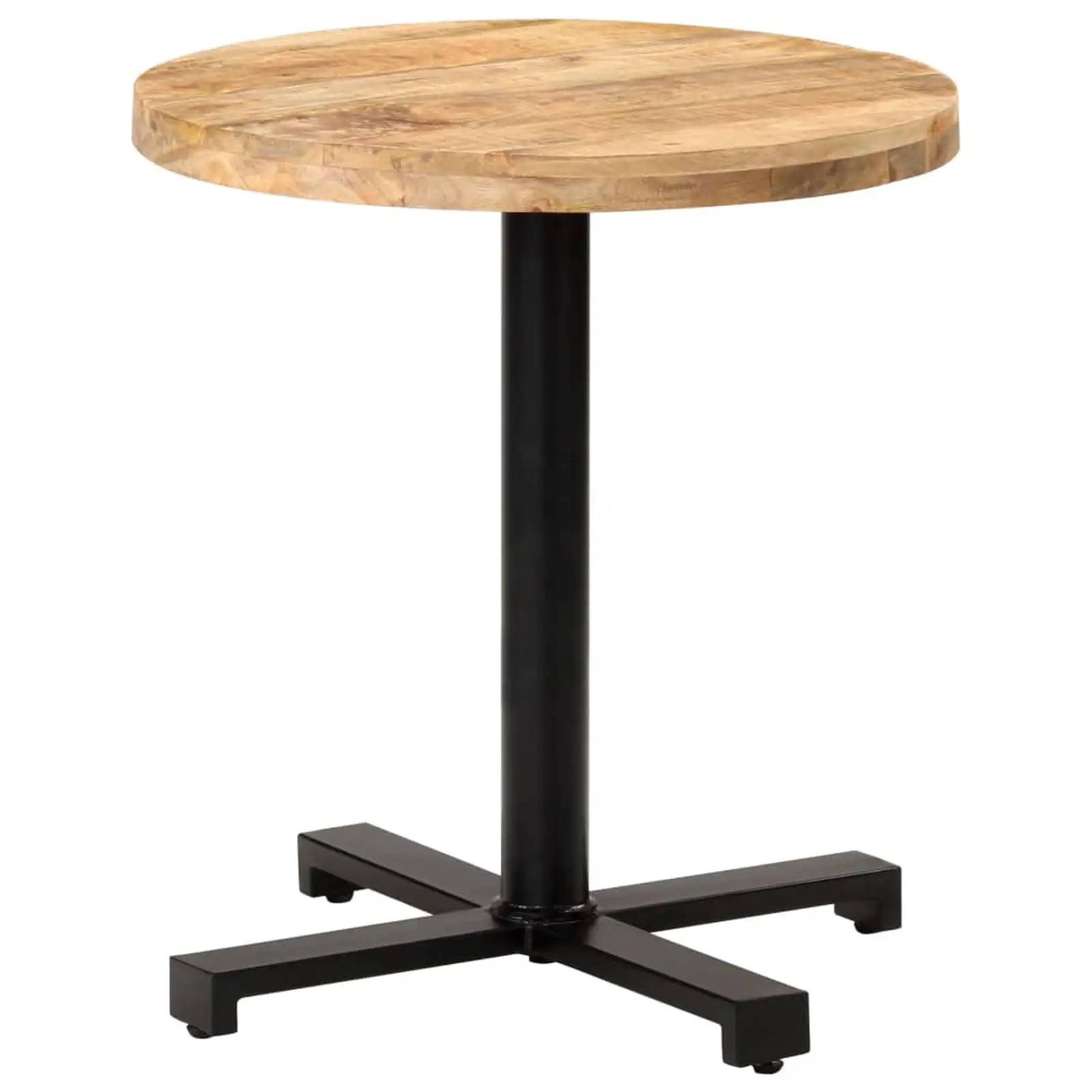 Aibecy Bistro Table Round ?27.6x29.5 Rough Mango Wood