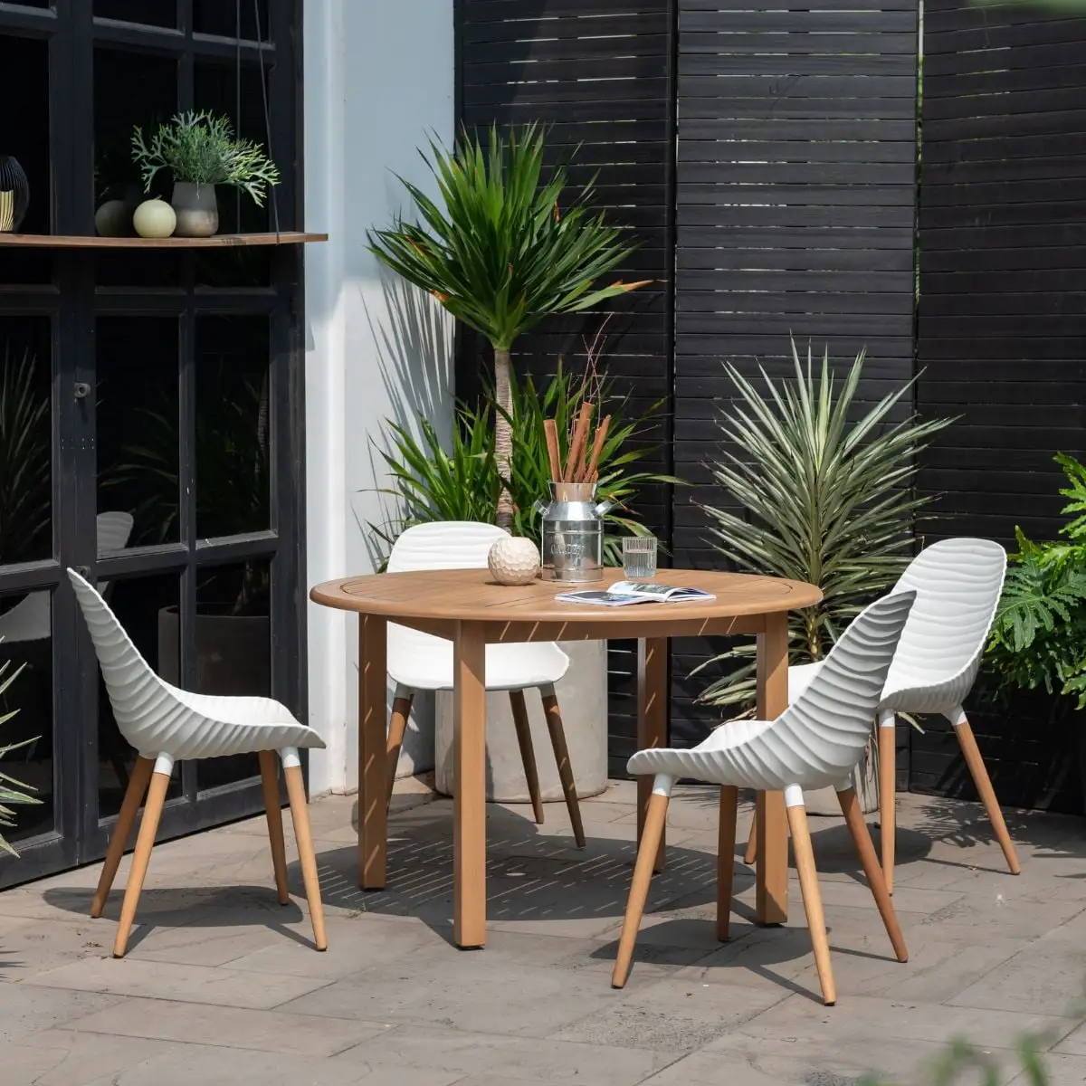 Amazonia Turin 5-piece. 100% FSC Certified Wood. Outdoor Patio Dining Set