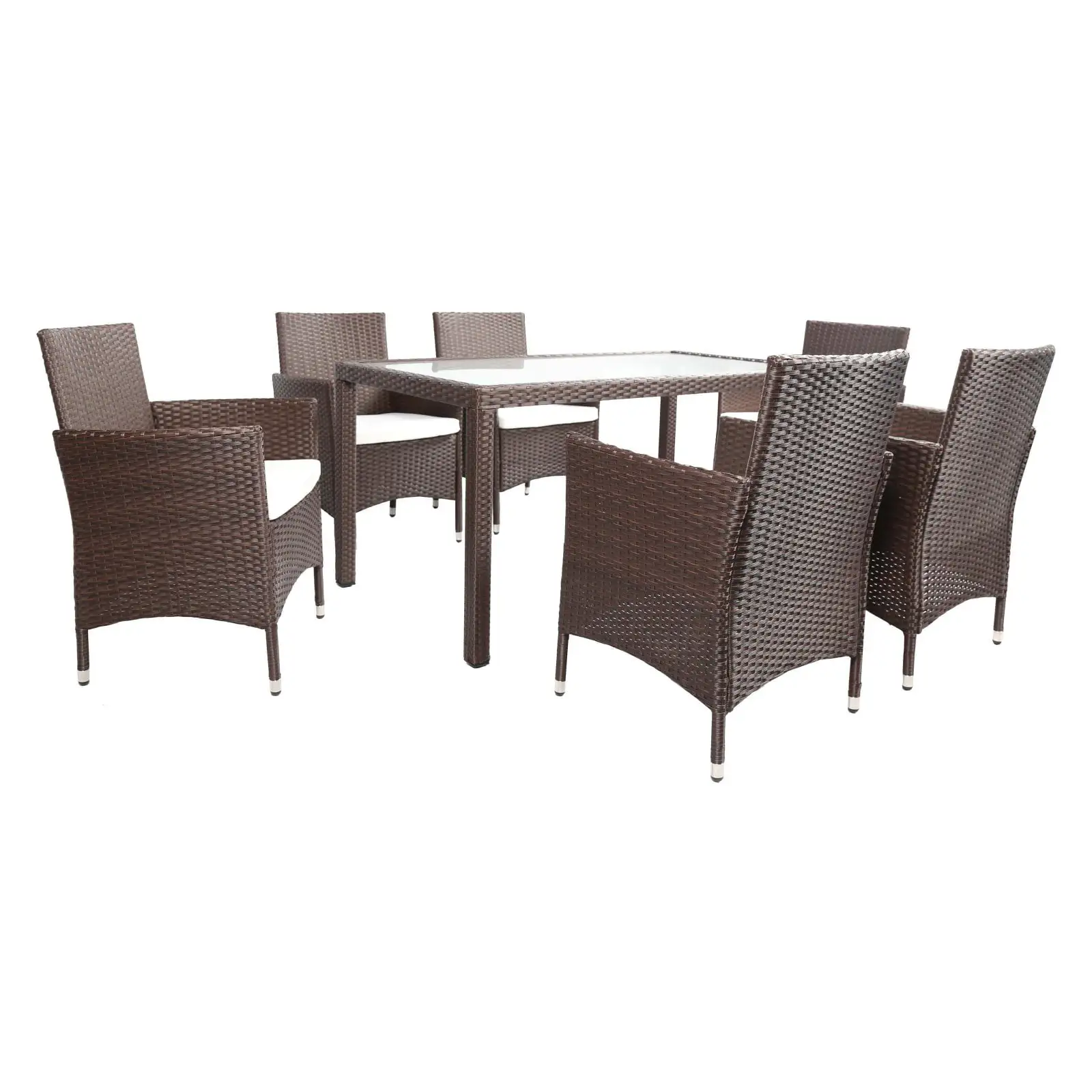 Baner Garden All Weather Wicker 7 Piece Dining Set