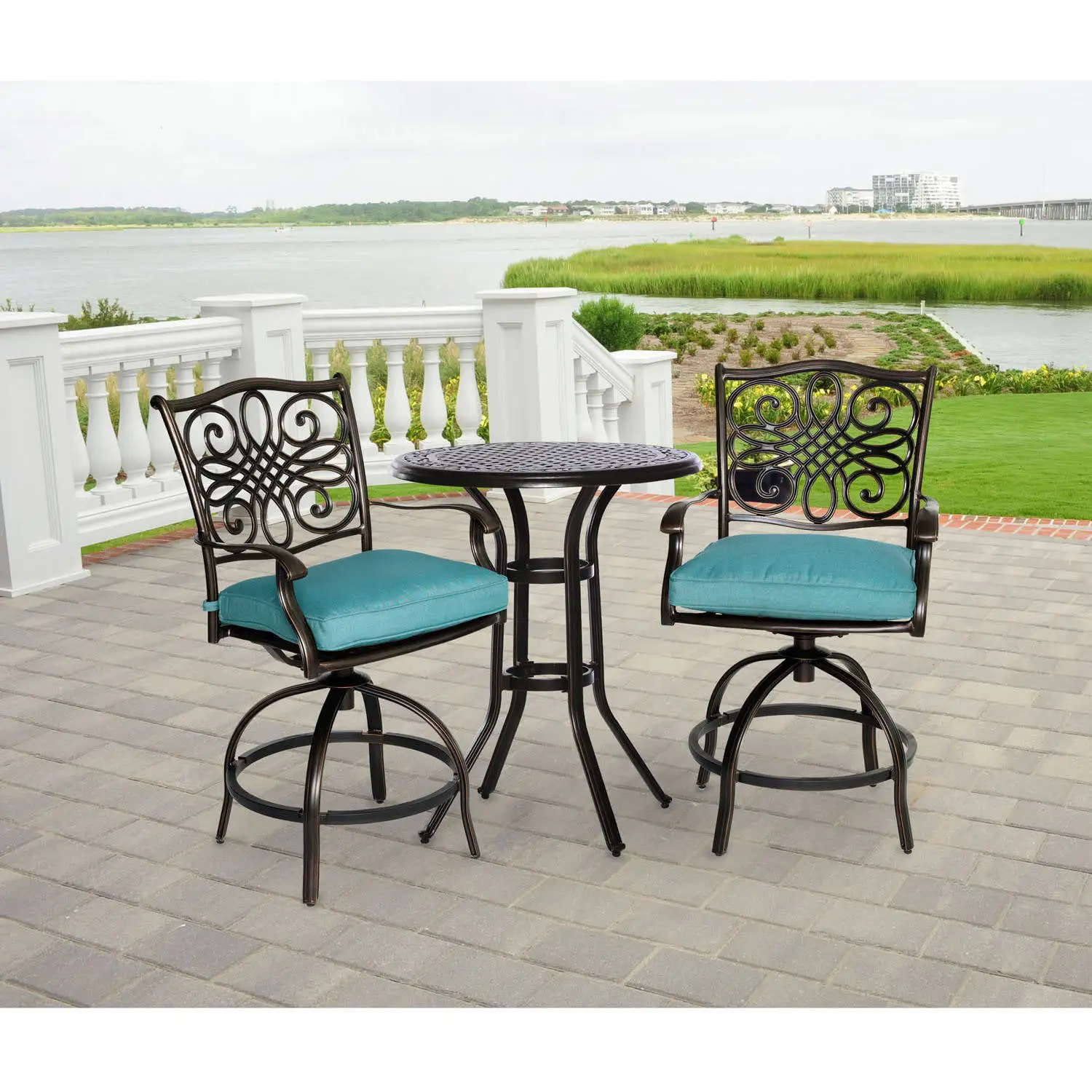 Cambridge Seasons 3-Piece Outdoor Bar Set