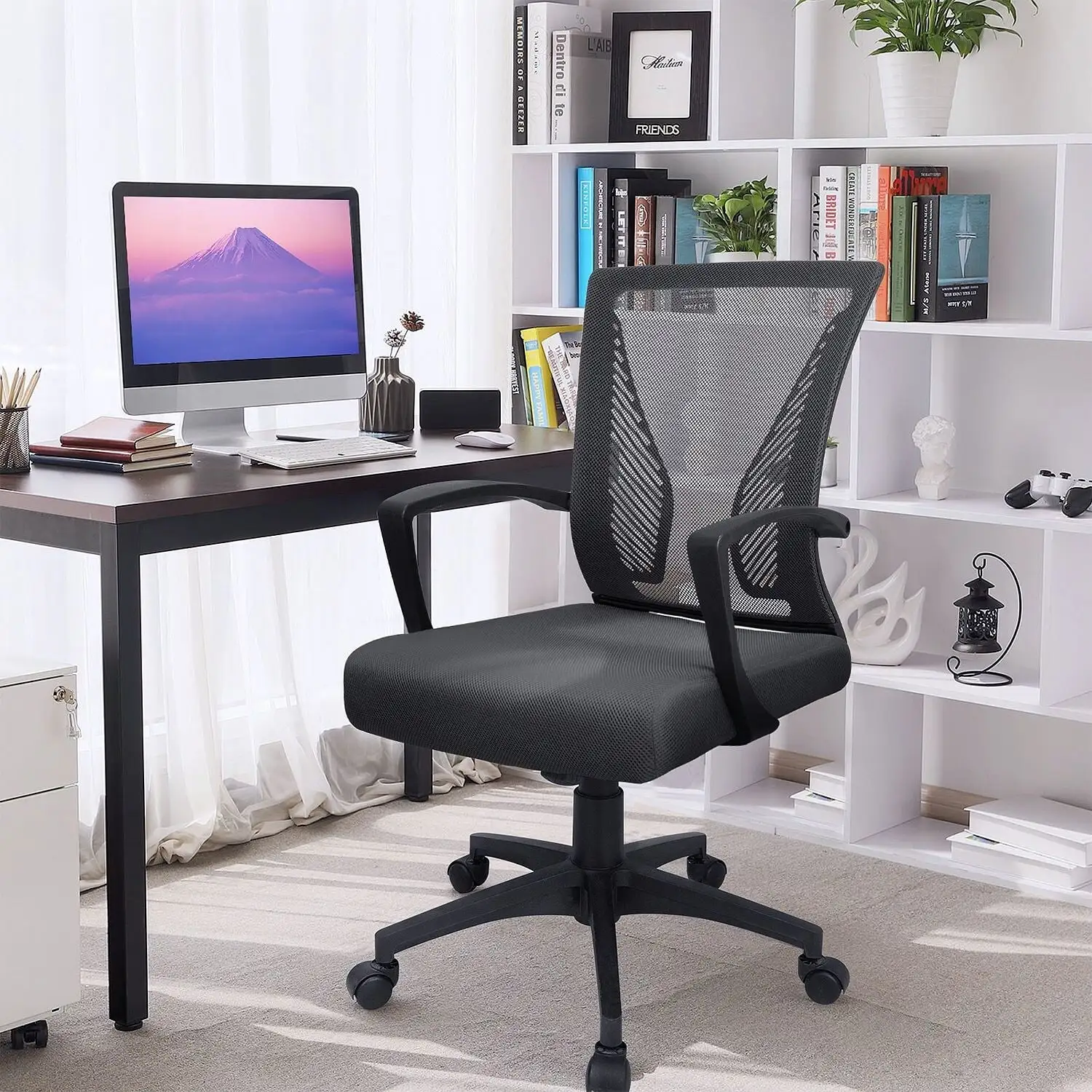 Homall Office Chair Ergonomic Desk Chair with Lumbar Support Black