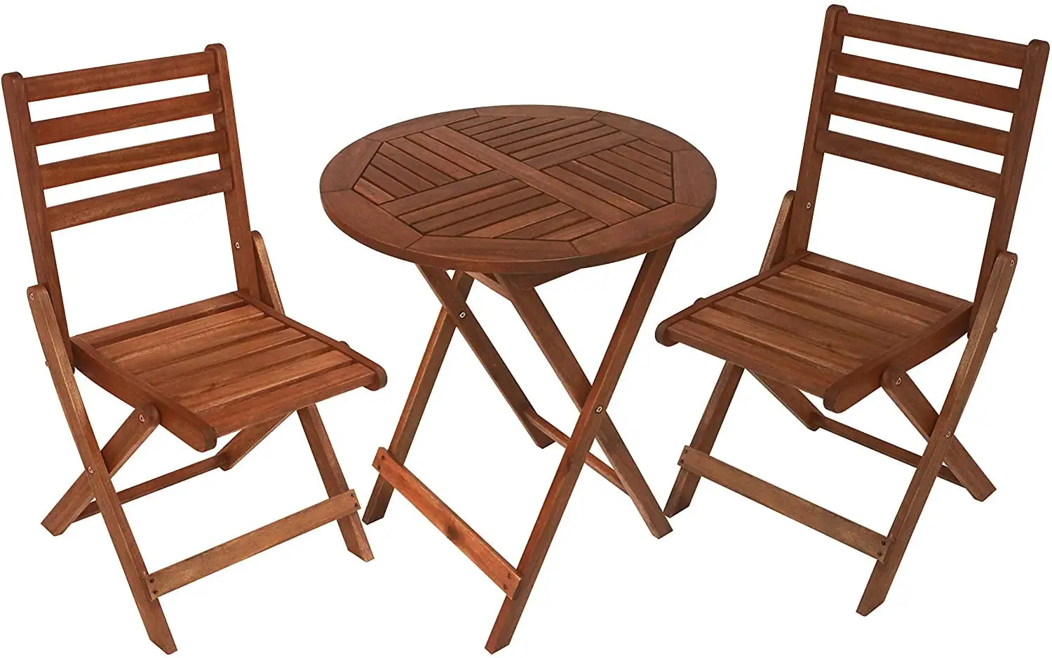 Leigh Country TX 36210 Sequoia Wood Adult 3-Pc Bistro Caf?? Set - Brown