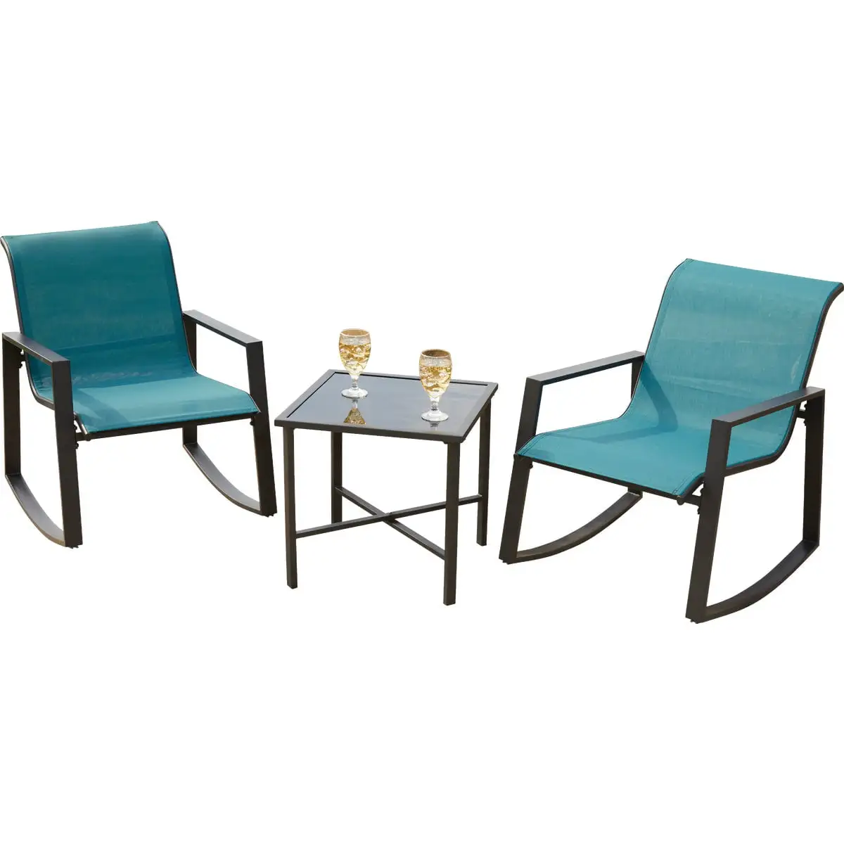 Outdoor Expressions Naples 3-Piece Rocking Bistro Set 59565