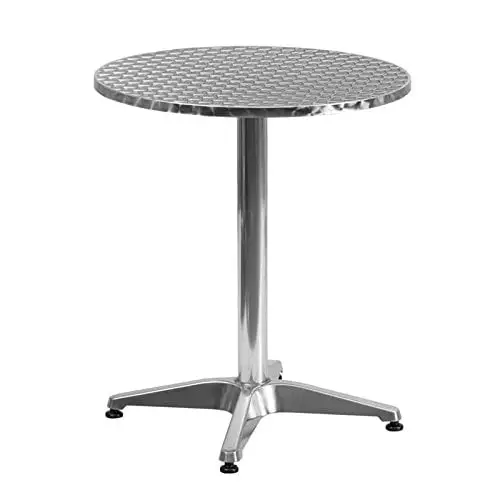 Pemberly Row Aluminum Round Bistro Table