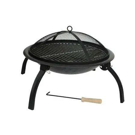 Portable Fire Pit Set - Black - Create Ambiance Anywhere