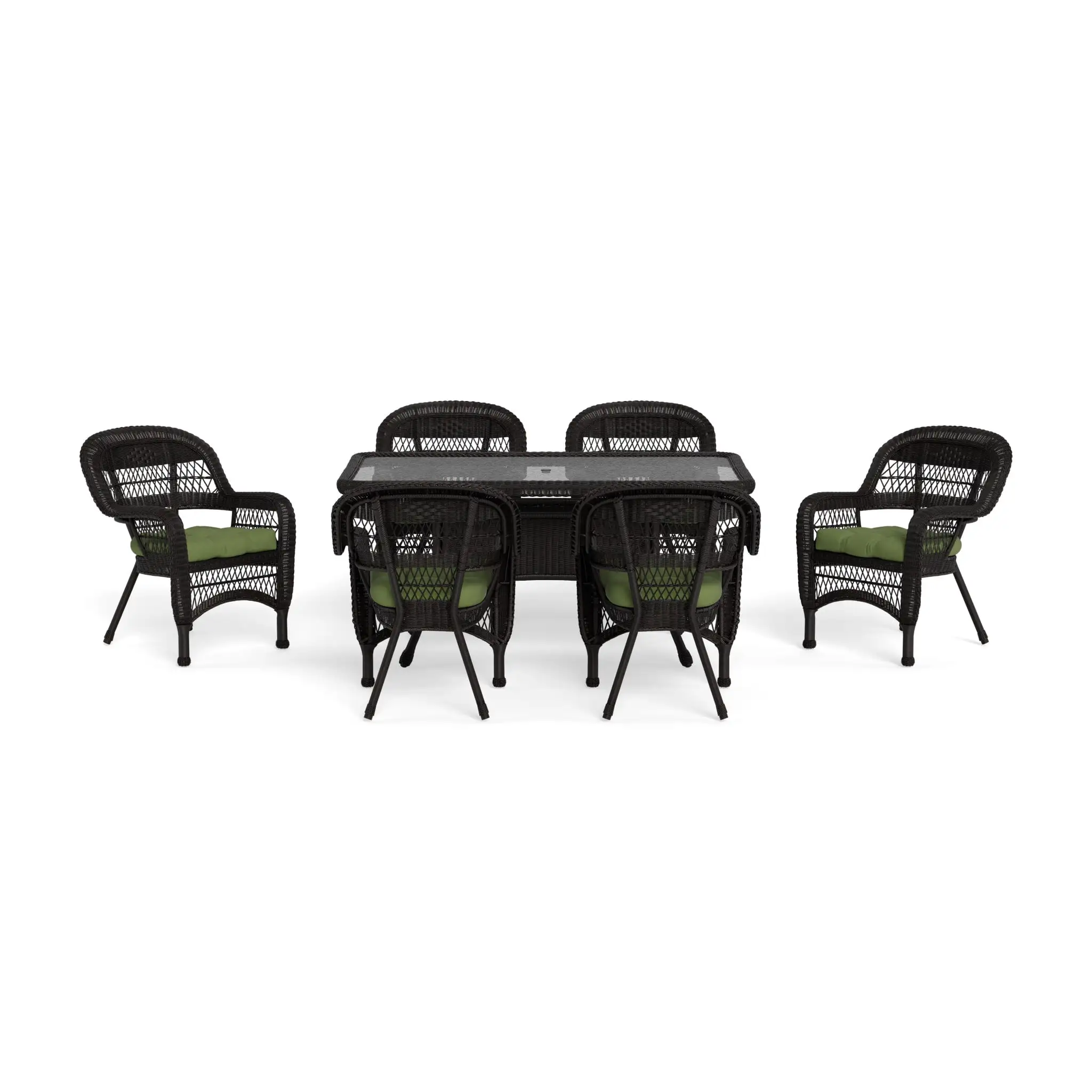 Portside 7Pc Dining Set (6 chairs. 66 dining table) Dark Roast