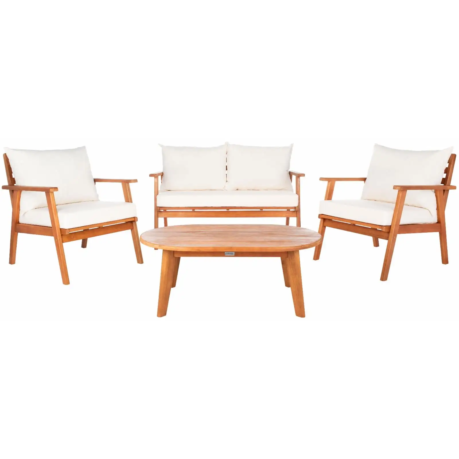 Safavieh Outdoor Deacon 4 Piece Conversation Set