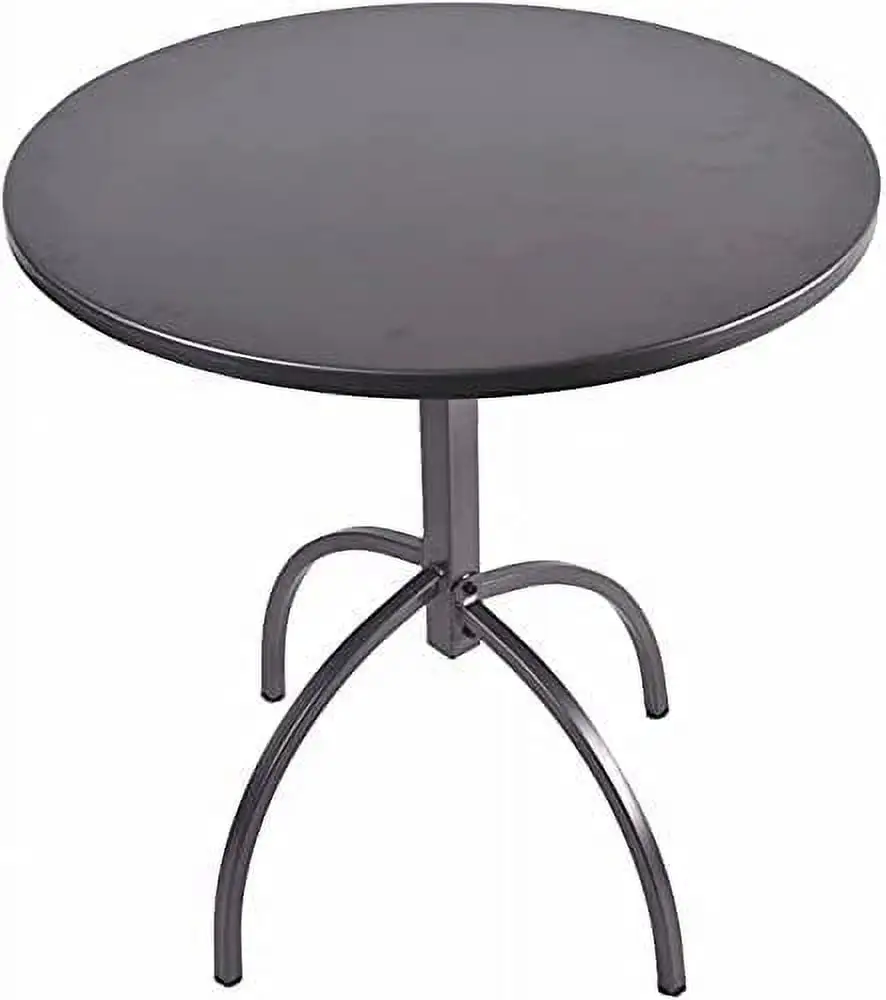 TJUNBOLIFE Round Pub Table 27.5" Modern Style Metal Table Cafe & Break Room Restaurant Bistro Table Easy Assembly Metal Frame Round Tableu2026