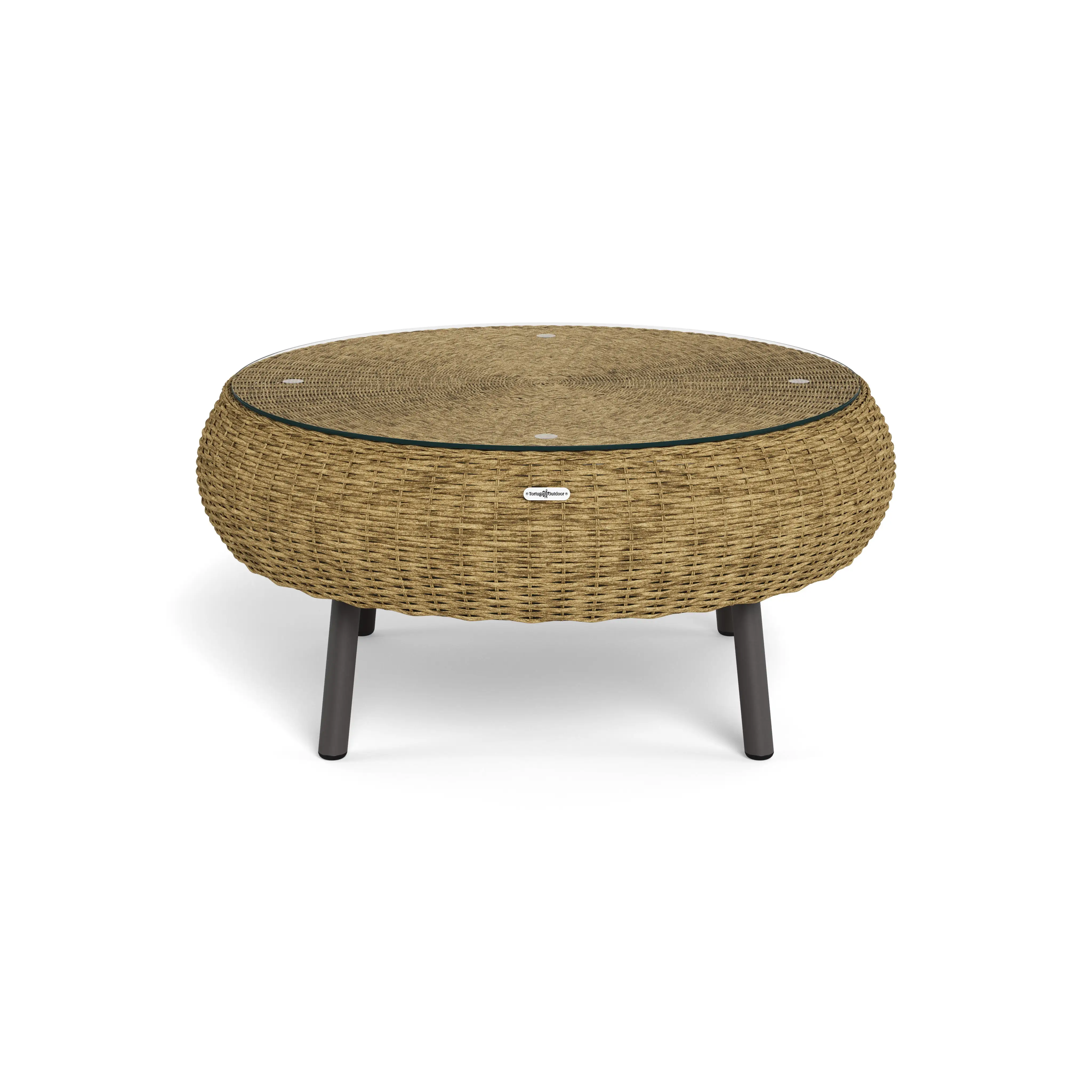 Tortuga Outdoor Round Wicker Table