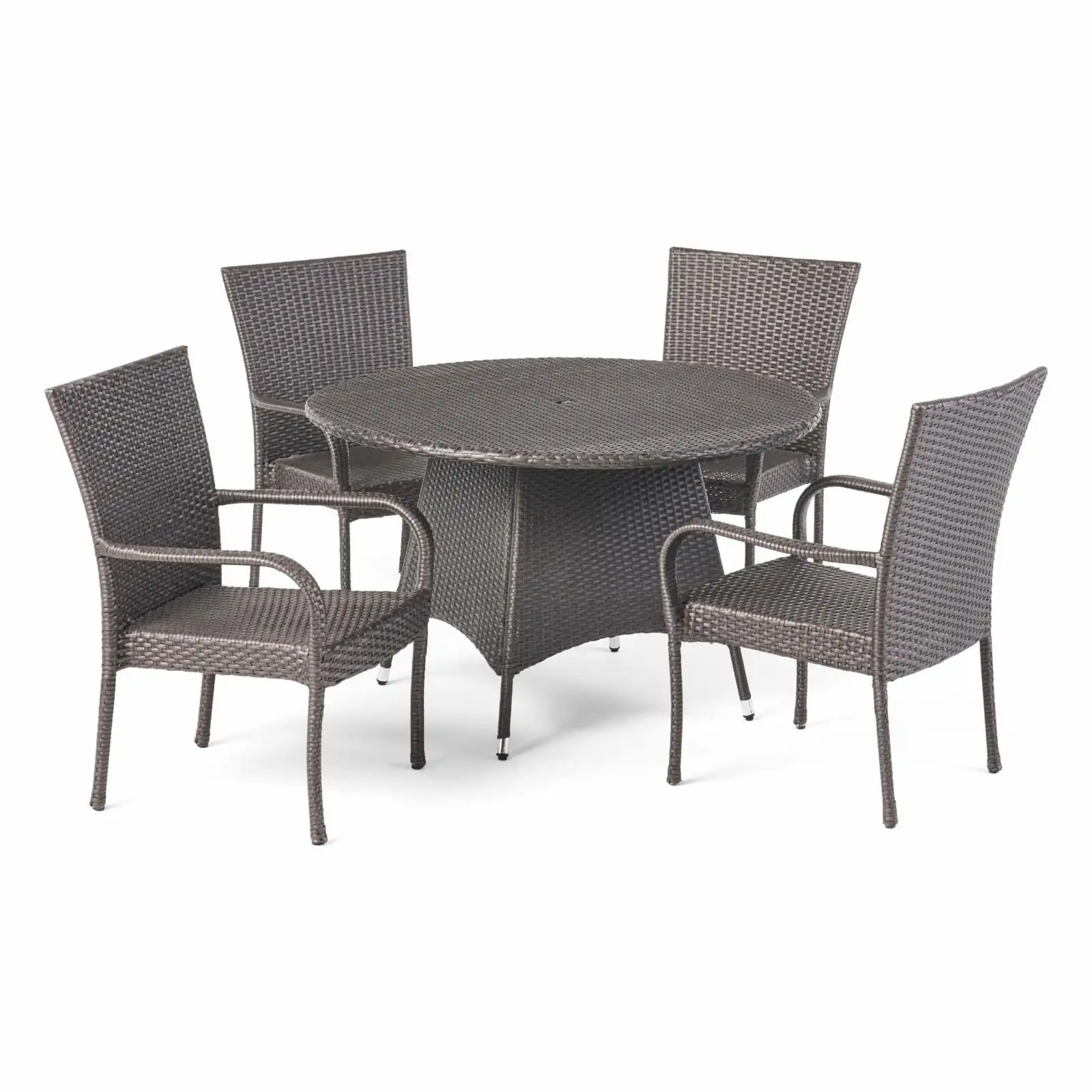 Christopher Knight Home Grant Outdoor 5 Piece Wicker Dining Set by