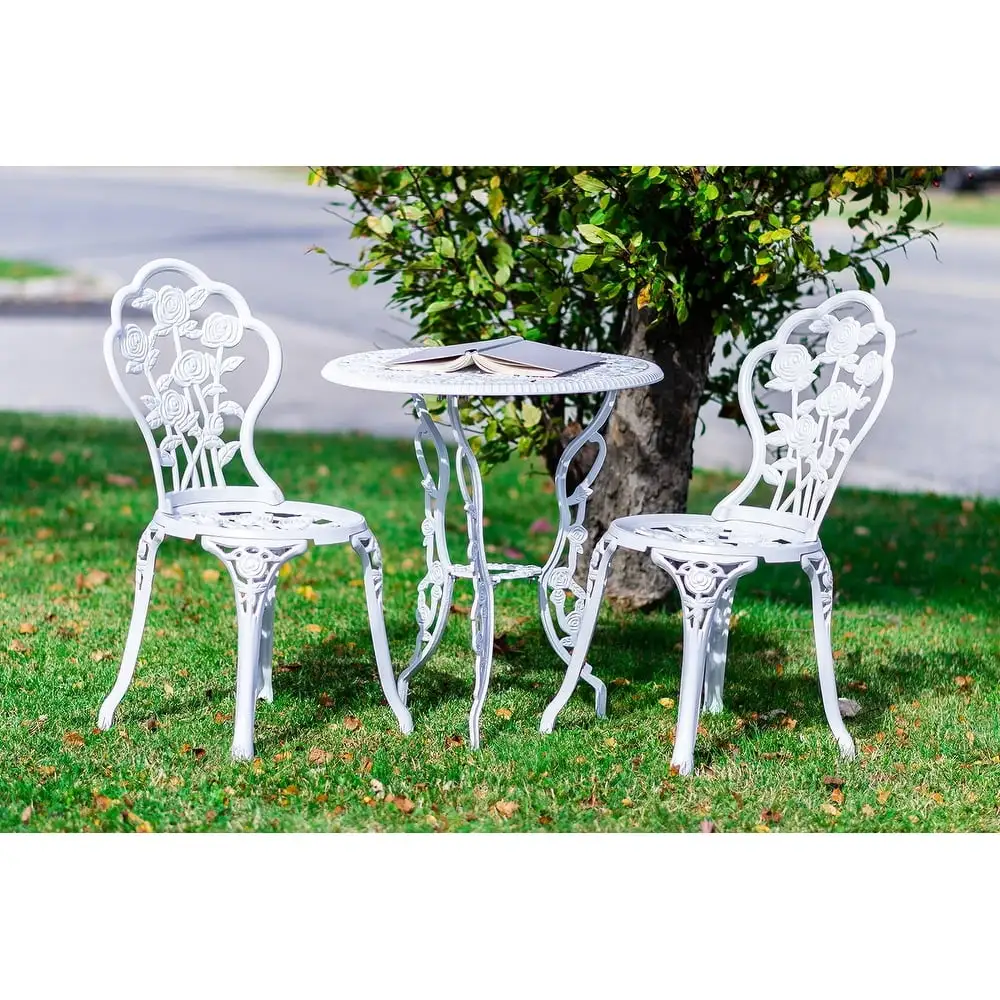 White Rose Bistro 3 Pc Set