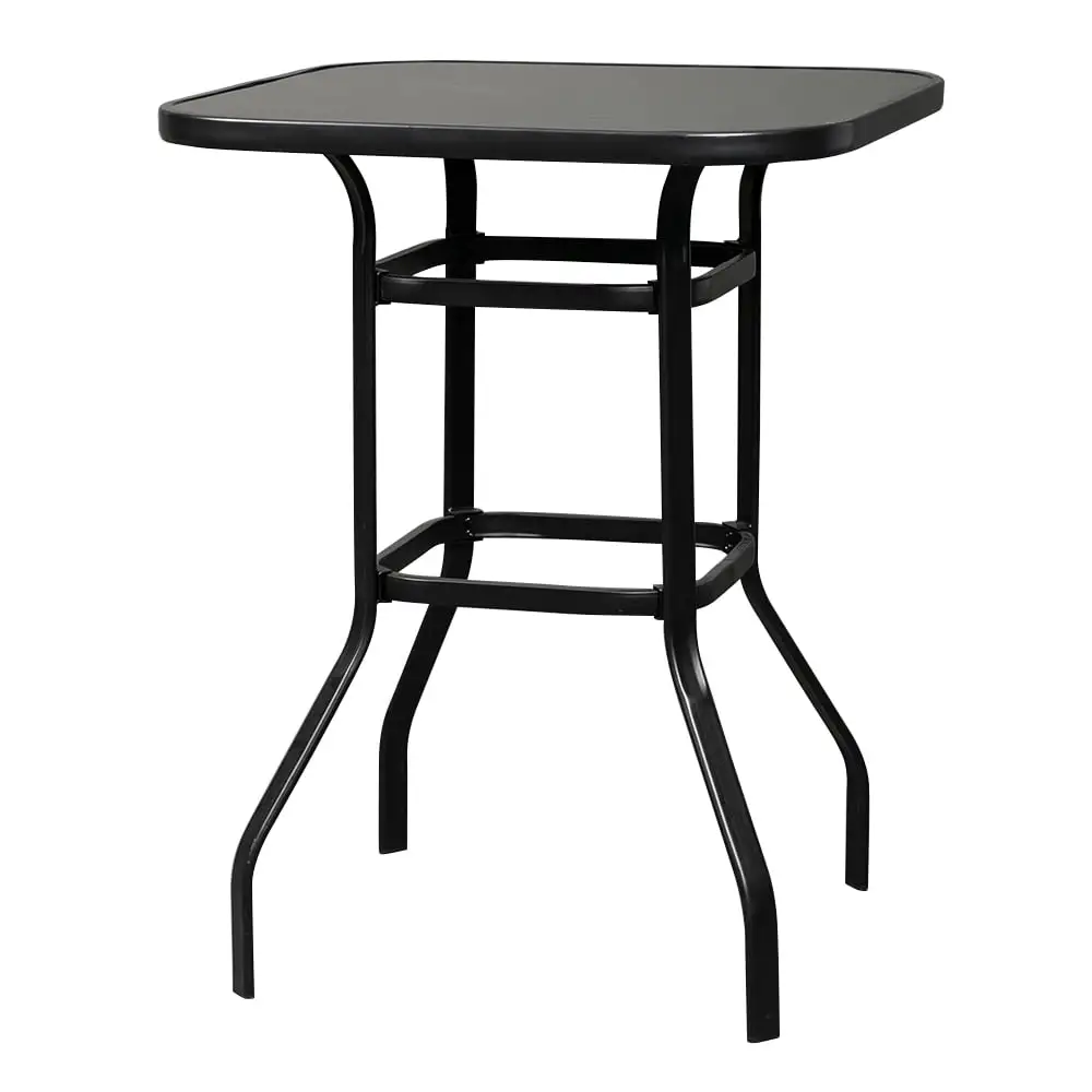 Classic Square Metal Patio Bistro Table with Tabletop