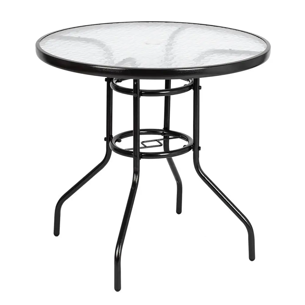 iTopRoad 32 Patio Table Outdoor Round Dining Table. Garden Bistro Table