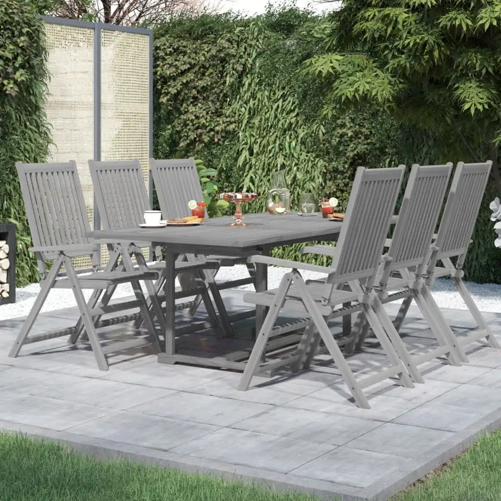 vidaXL 5 Piece Patio Dining Set Solid Wood Acacia