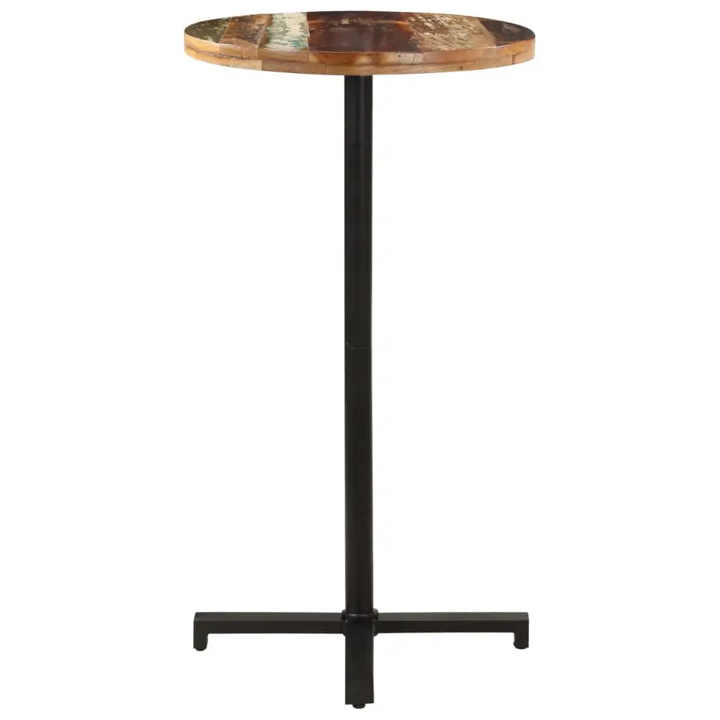 vidaXL Bistro Table Round Ø23.6x43.3 Solid Reclaimed Wood