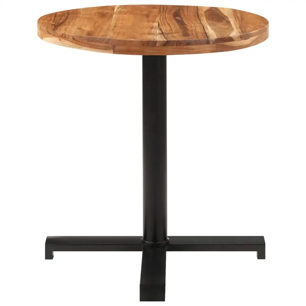 vidaXL Bistro Table Round Ø27.6x29.5 Solid Acacia Wood