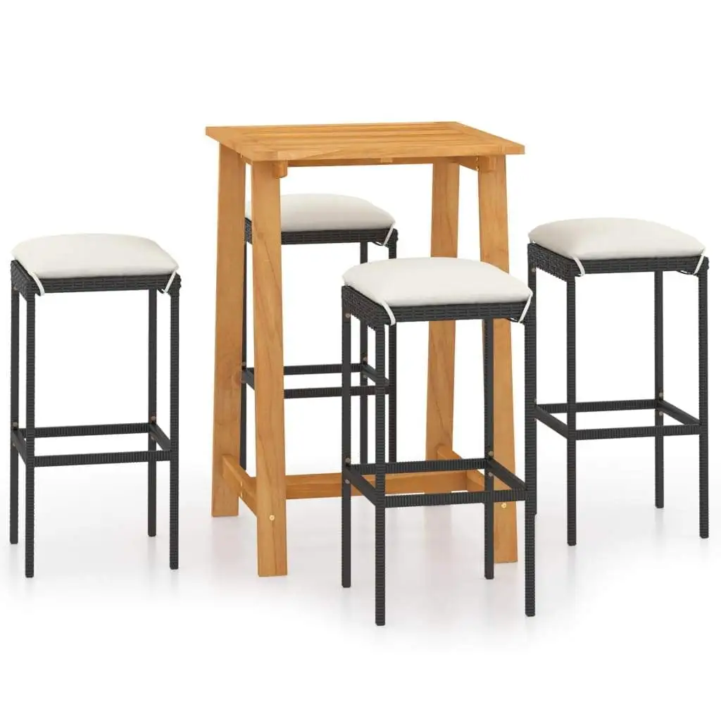 vidaXL Garden Bar Set Outdoor Patio Bar Stool Seating Multi Colors 3/5 Piece