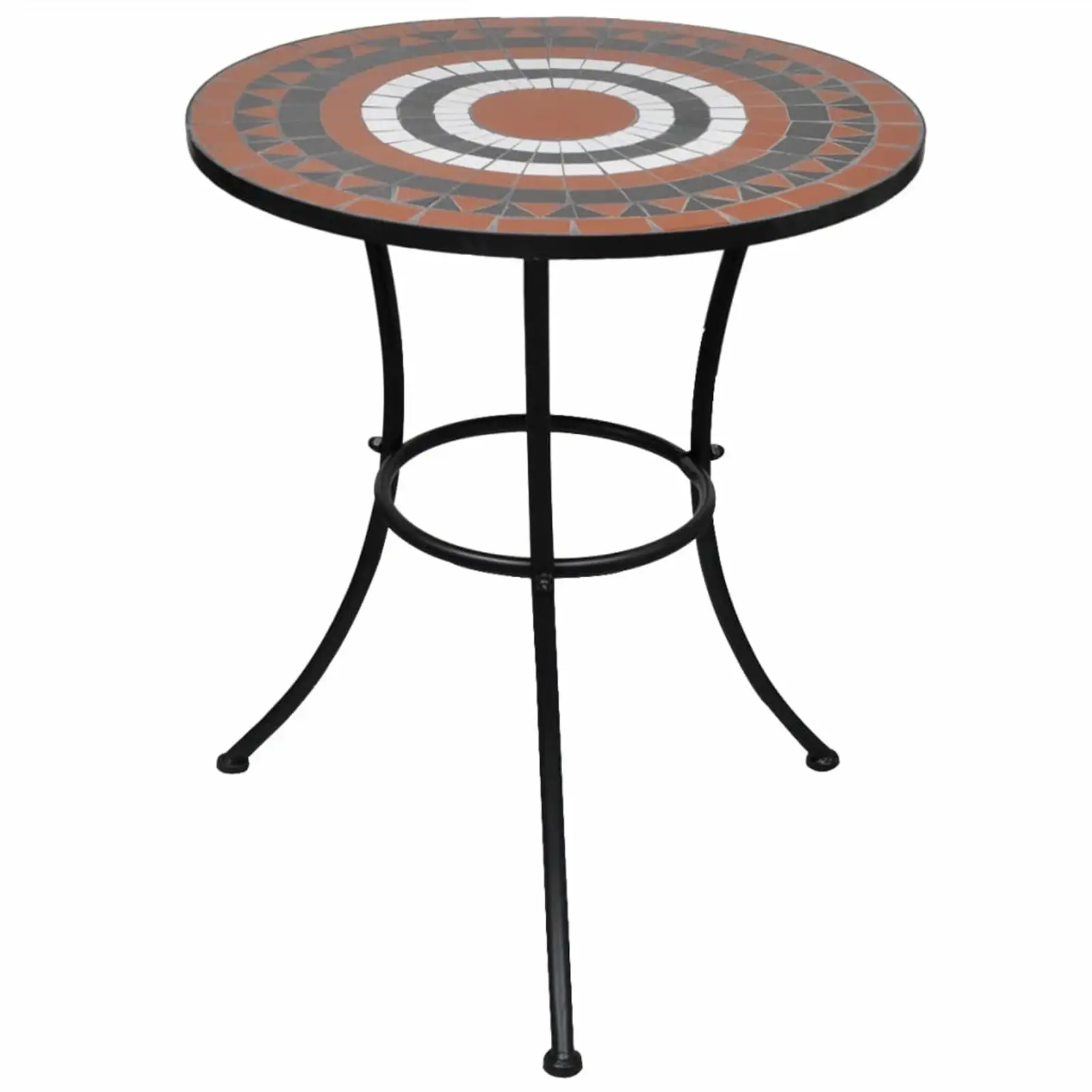 walmeck Bistro Table Terracotta and White 23.6